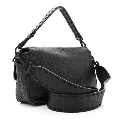 Fendi Cuoio Romano Selleria Baguette Black 3 of 11