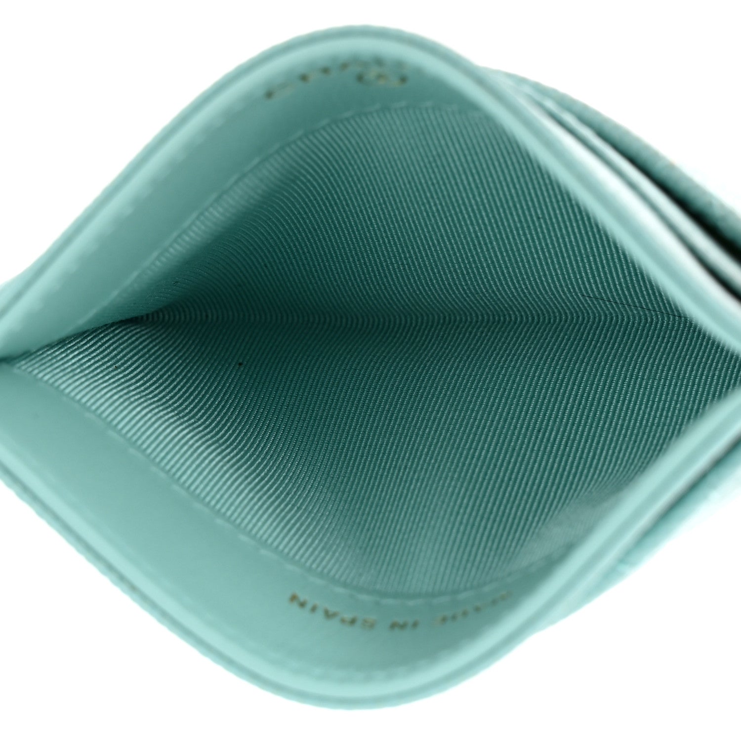 Chanel Caviar Quilted Card Holder Light Blue 5 of 8