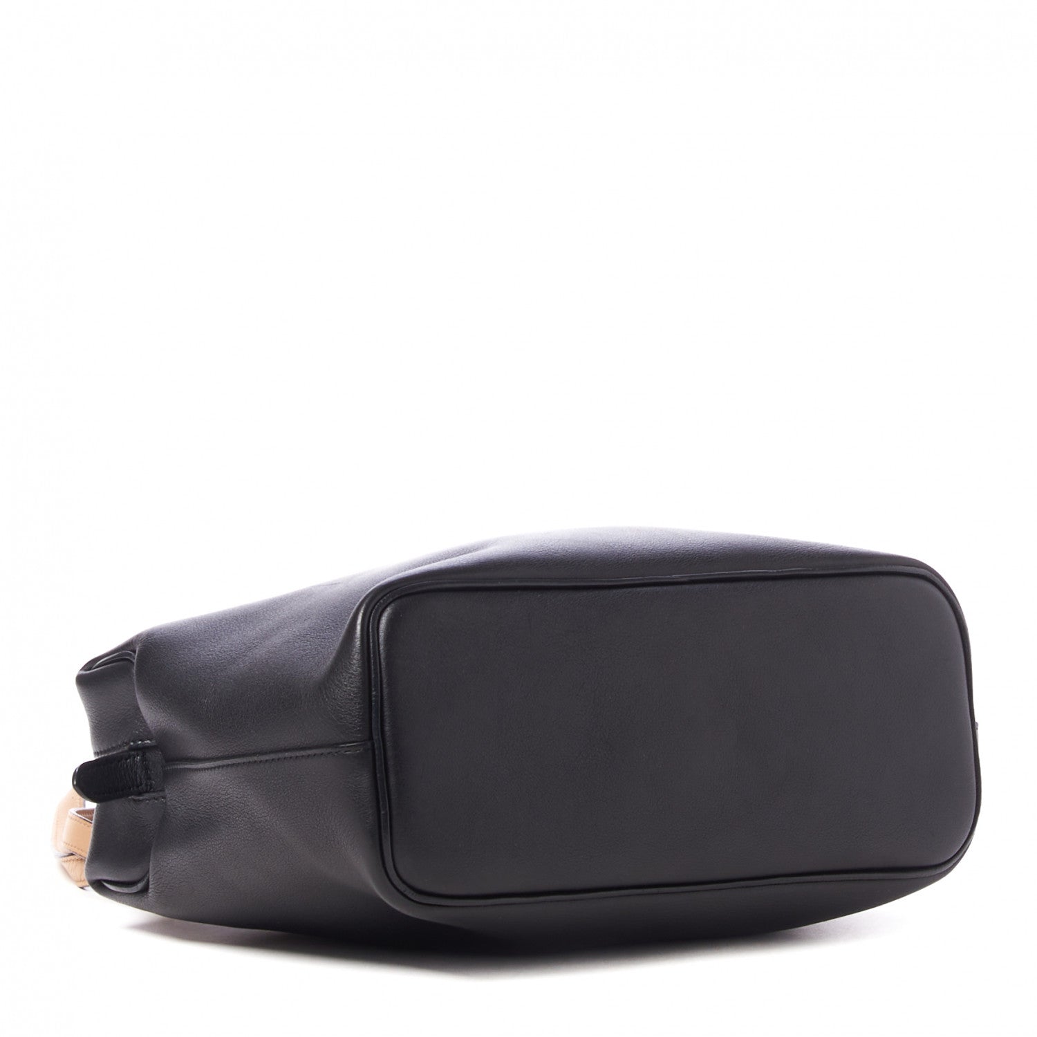 Celine Lambskin Small Soft Cube Satchel Black Tan 3 of 8