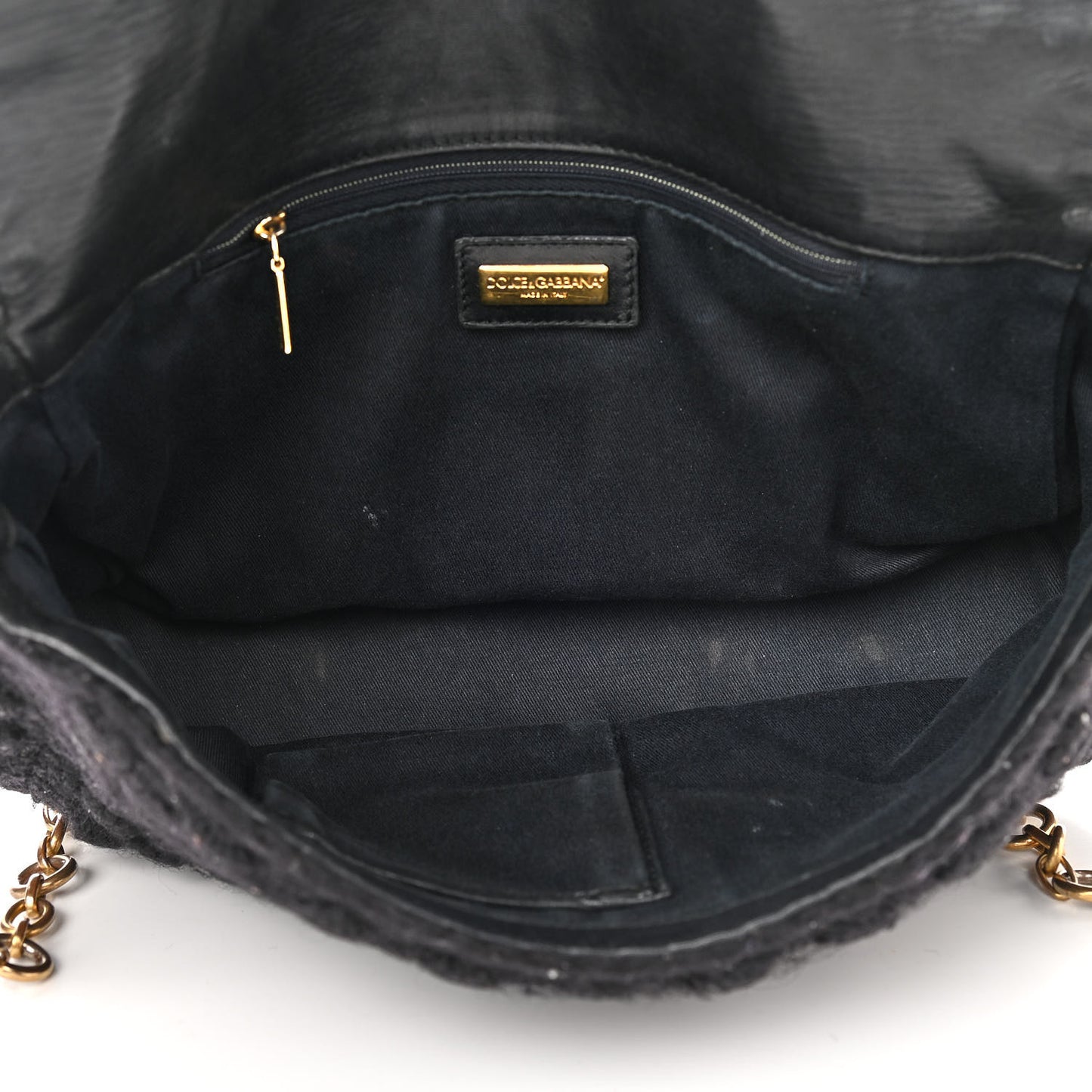 Crochet Miss Sicily Chain Flap Black