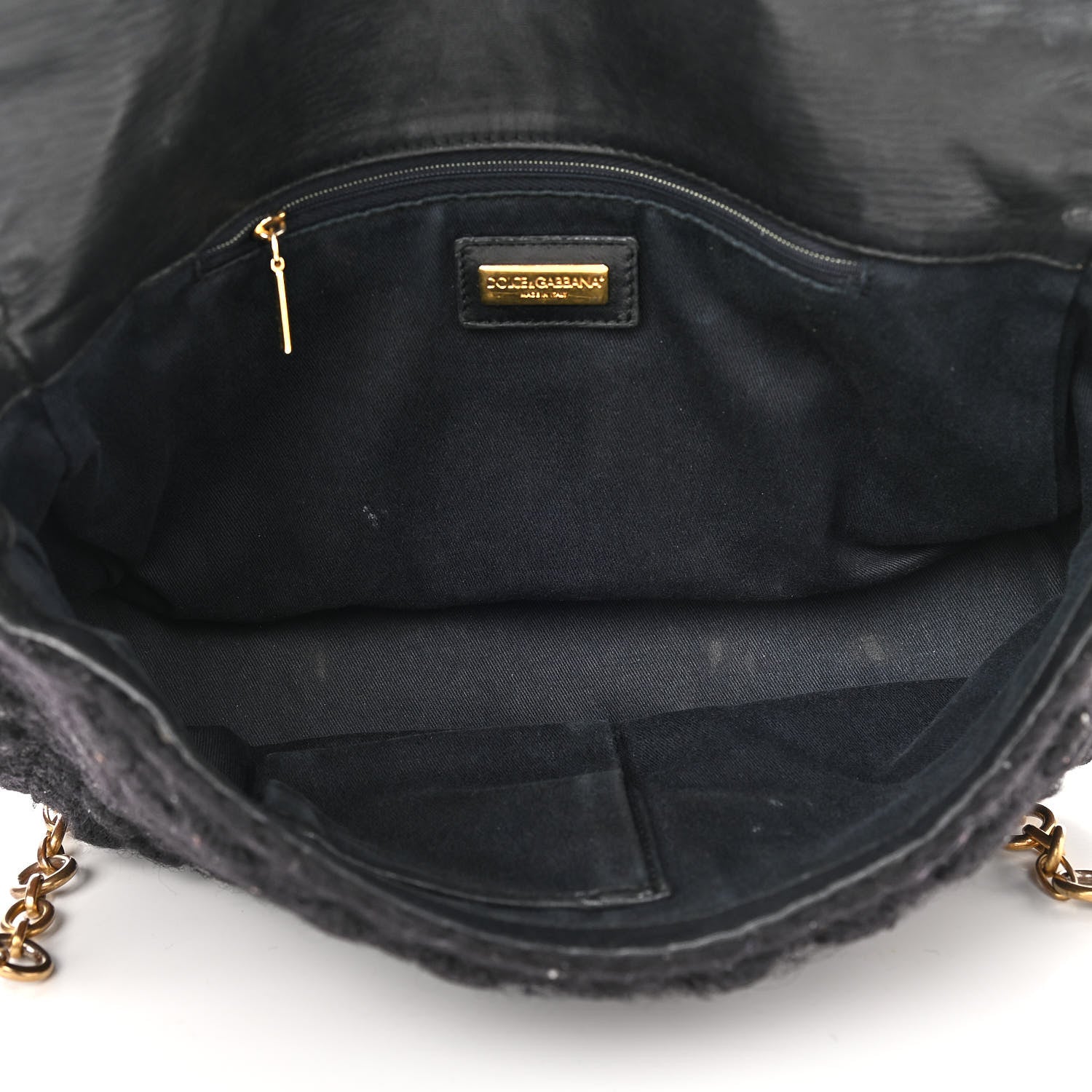 Dolce & Gabbana Crochet Miss Sicily Chain Flap Black 5 of 13