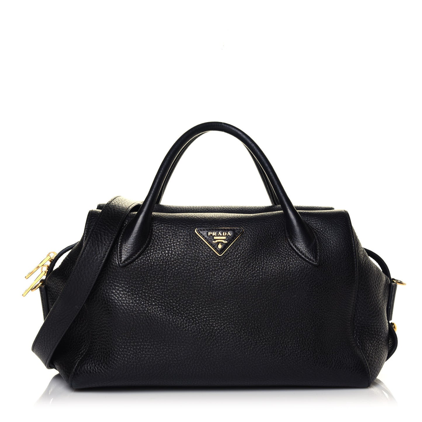 Vitello Daino Satchel Black