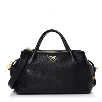 Prada Vitello Daino Satchel Black 1 of 4