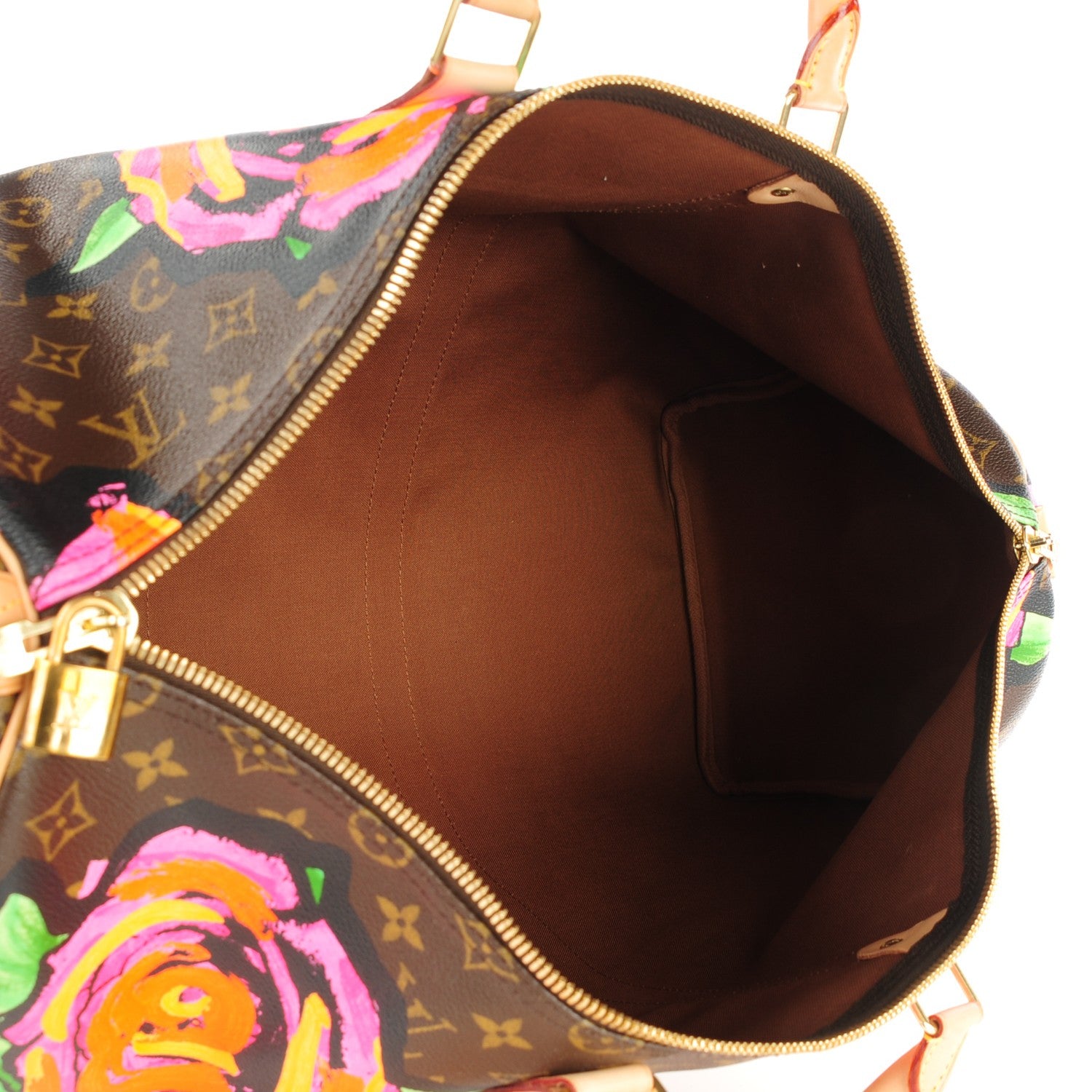 Louis Vuitton Monogram Roses Keepall 50 6 of 7