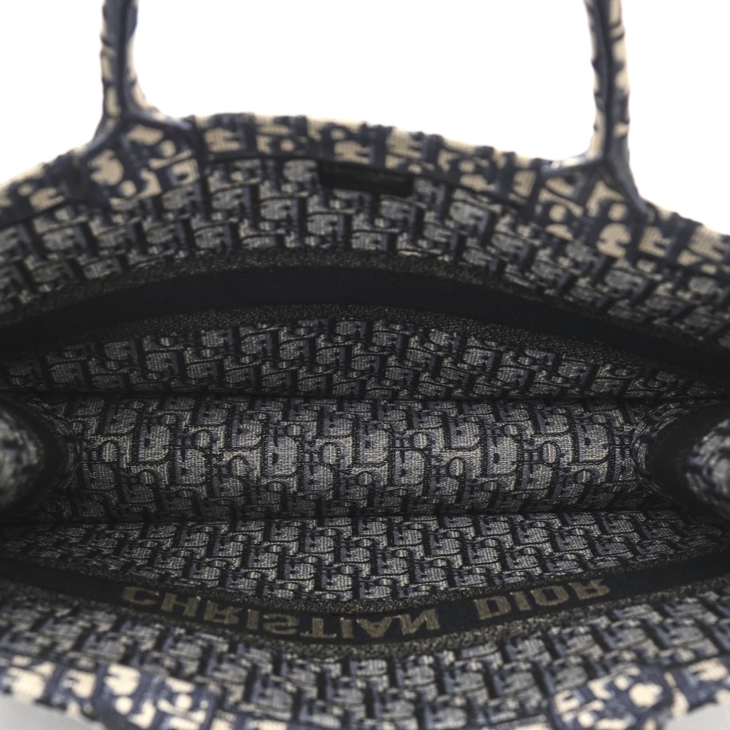 Christian Dior Oblique Book Tote Blue Multicolor 5 of 10