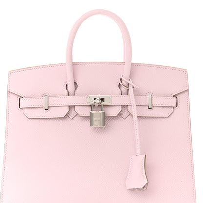 Hermes Epsom Birkin Sellier 25 Mauve Pale 8 of 11