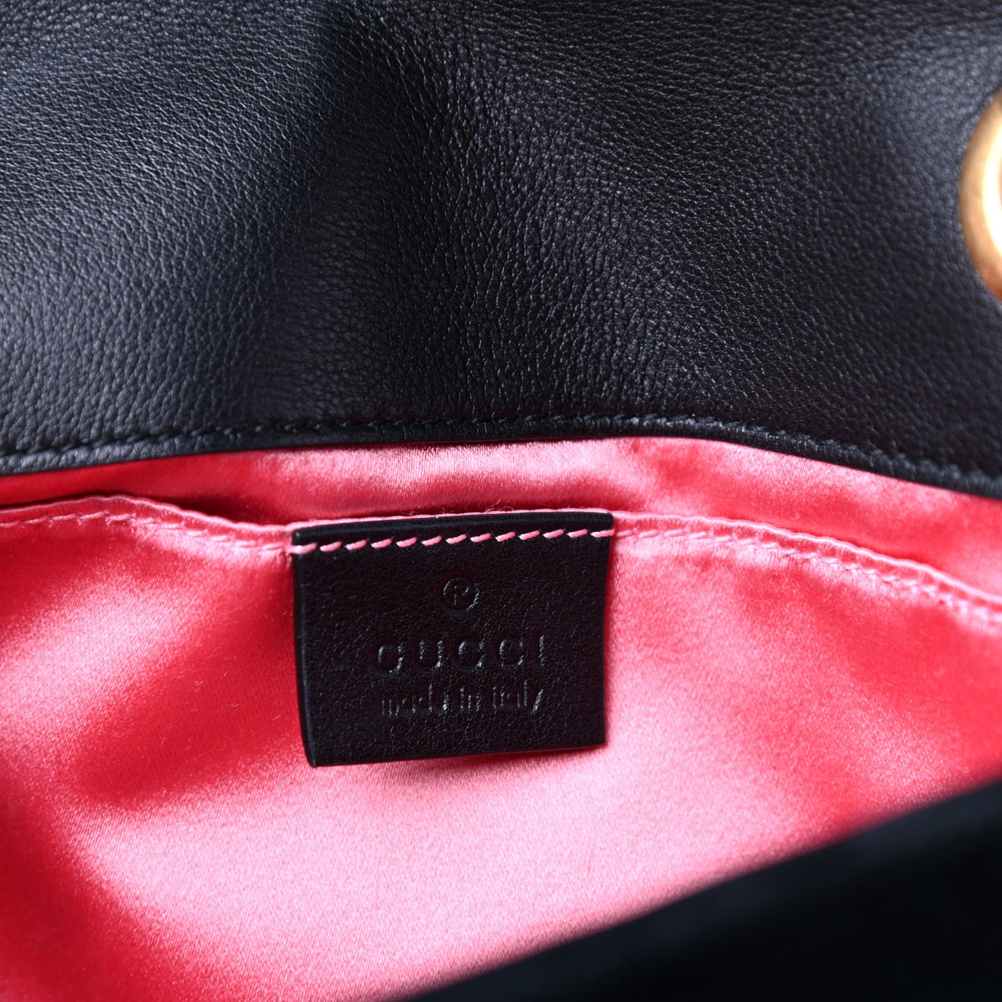 Velvet Matelasse Mini GG Marmont Shoulder Bag Black