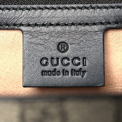 Gucci Nappa Elaphe GG Supreme Monogram Medium Osiride Top Handle Bag Black Bright Cuir Beige Ebony 6 of 14