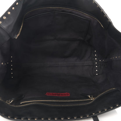 Valentino Garavani Vitello Rockstud Crossbody Tote Black 4 of 14