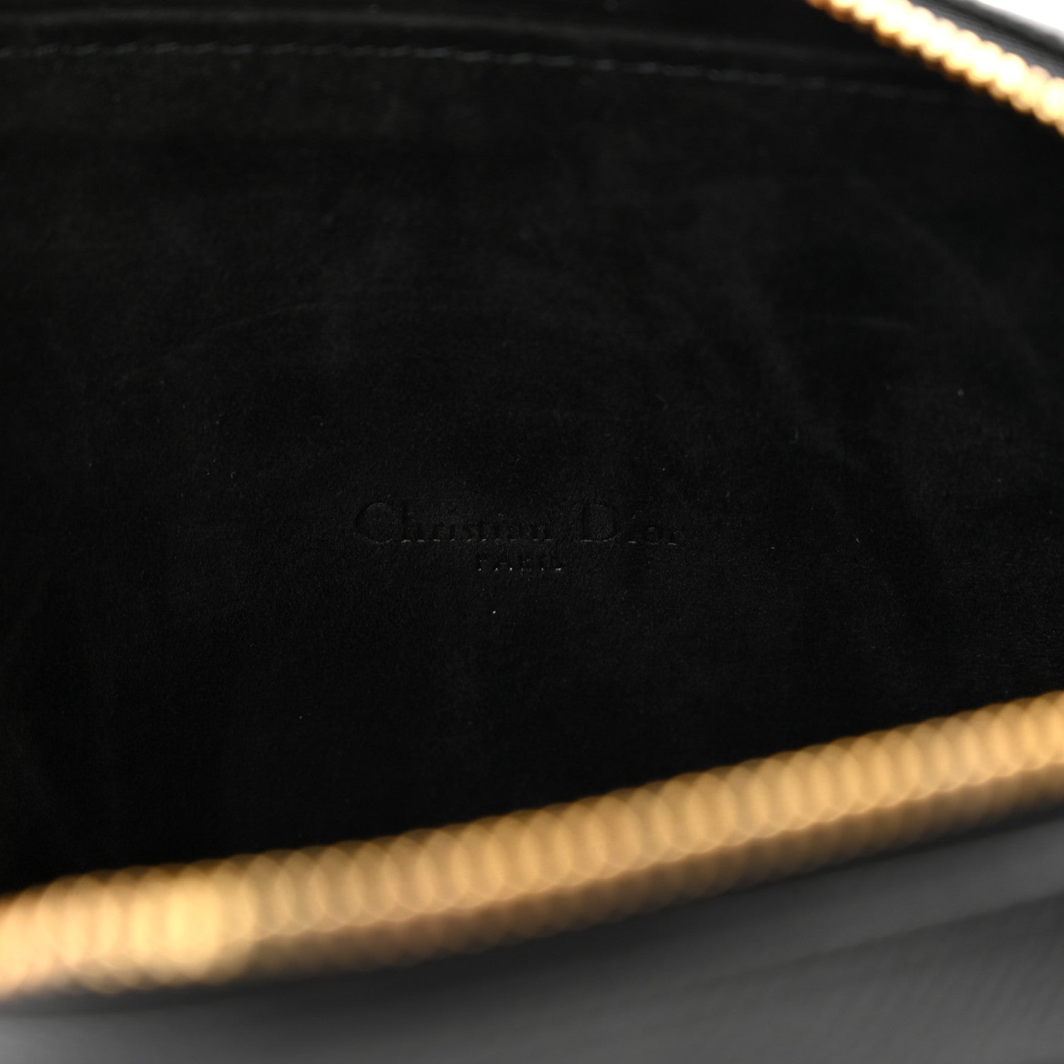 Christian Dior Grained Calfskin Caro Double Pouch Black 6 of 10