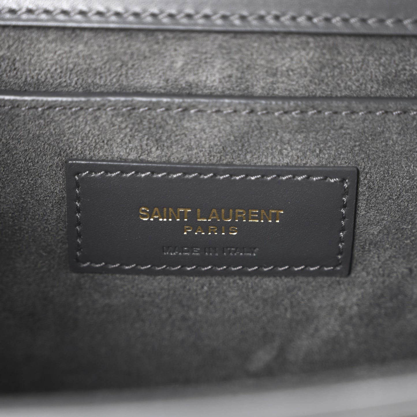 Smooth Calfskin Medium Classic Monogram Kate Tassel Satchel Grey