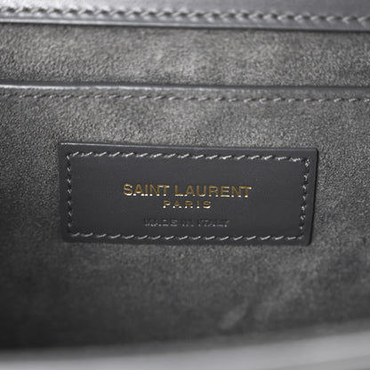 Saint Laurent Smooth Calfskin Medium Classic Monogram Kate Tassel Satchel Grey 6 of 9