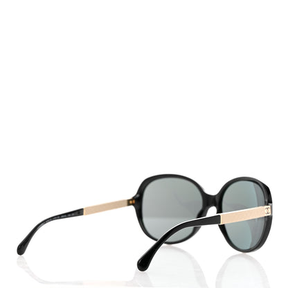 Chanel Acetate Quilted CC Sunglasses 5232-Q Black White 4 of 7