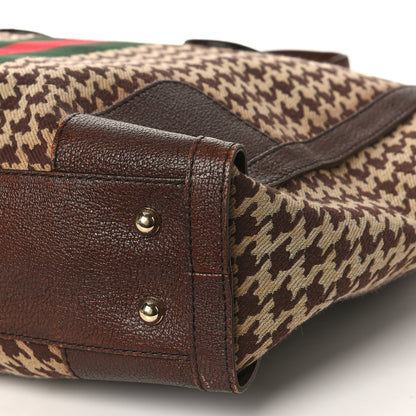 Gucci Fabric Pied De Poule Large Seventies Web Boston Brown 9 of 9