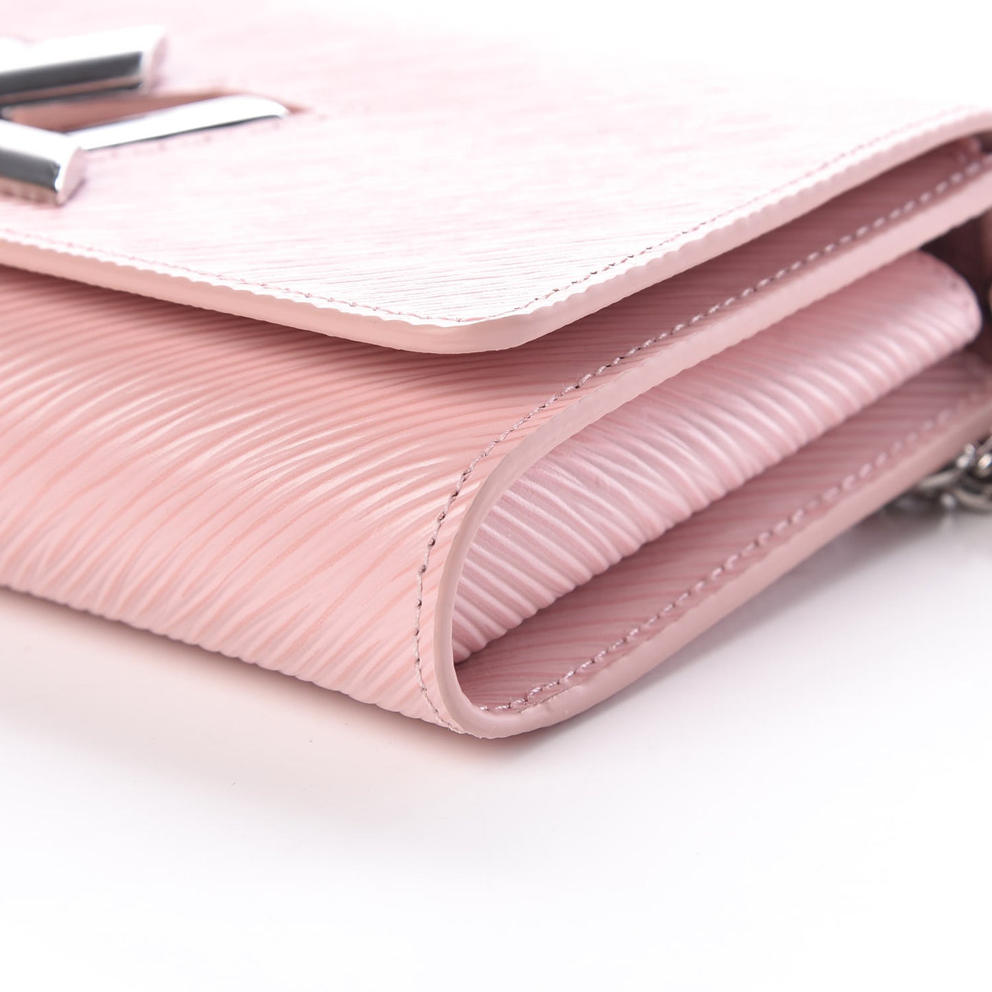 Epi Twist Chain Wallet Rose Ballerine
