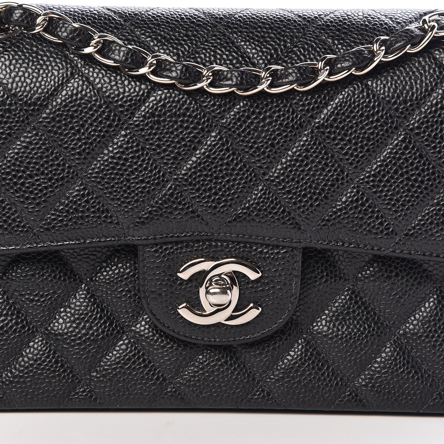 Chanel Caviar Quilted Small Double Flap Black 17 of 20