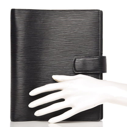 Louis Vuitton Epi Large Ring Agenda Black 2 of 7