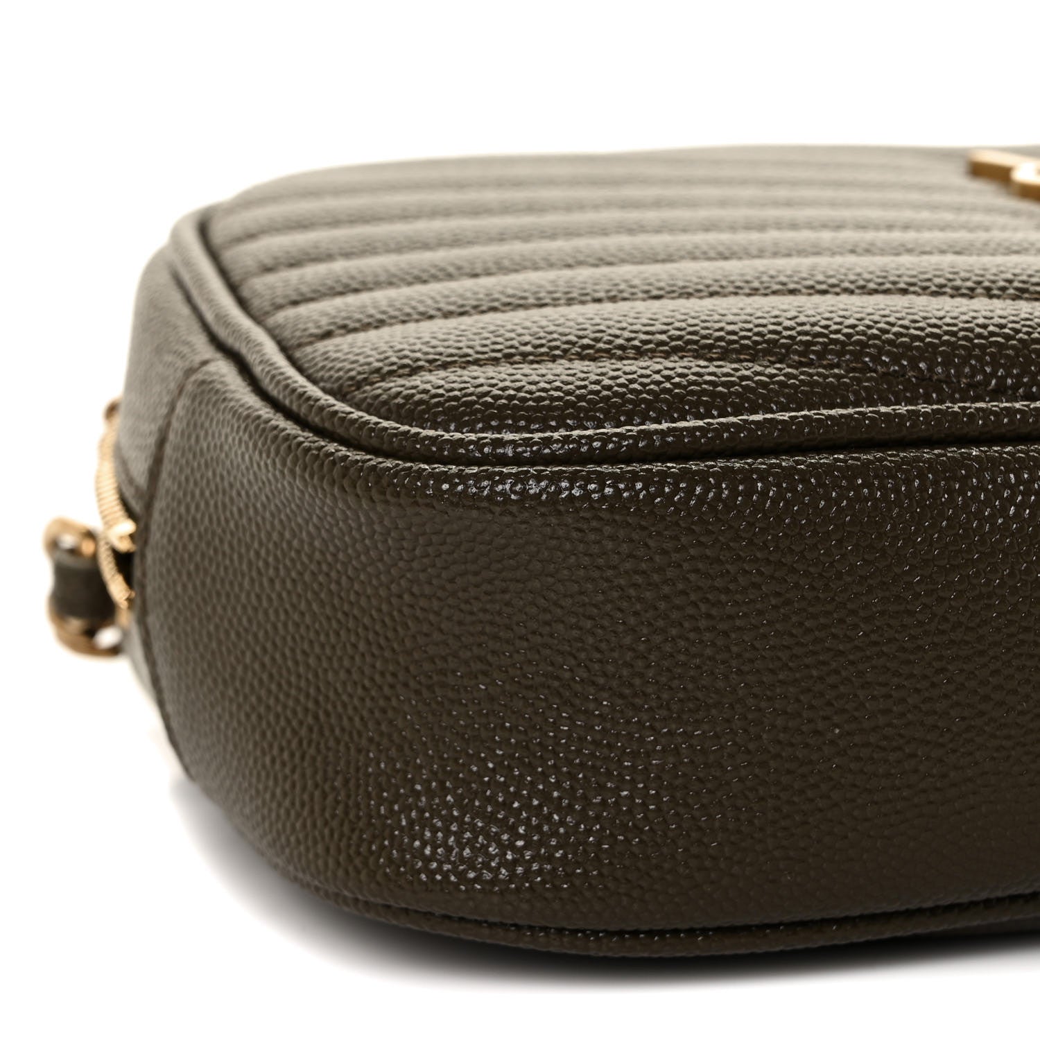 Saint Laurent Grain De Poudre Matelasse Monogram Mini Lou Camera Bag Seaweed 6 of 7