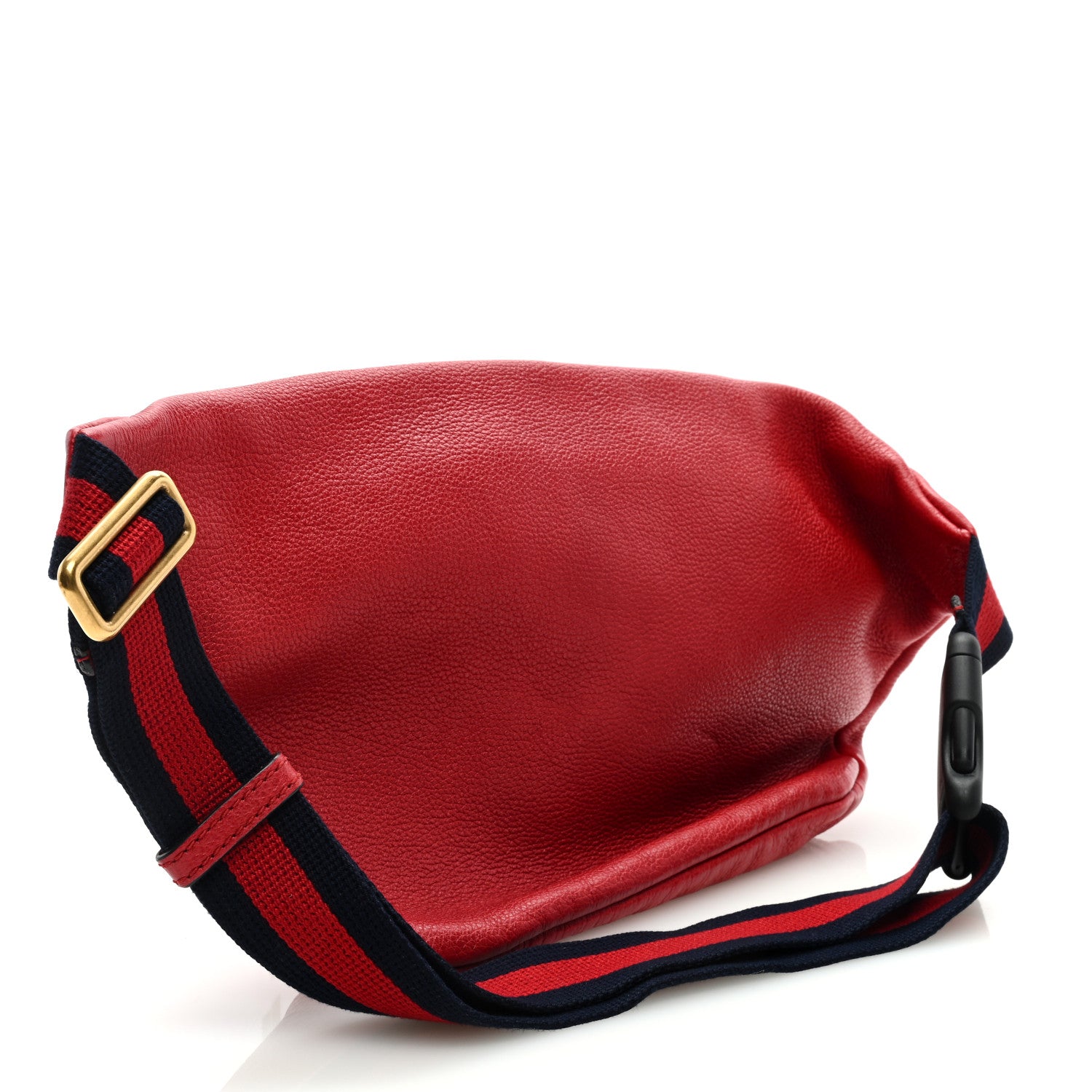 Gucci Grained Calfskin Logo Belt Bag Hibiscus Red 2 of 9