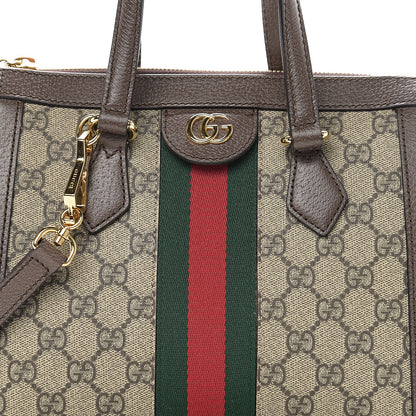 Gucci GG Supreme Monogram Small Ophidia Tote Bag Brown 9 of 9