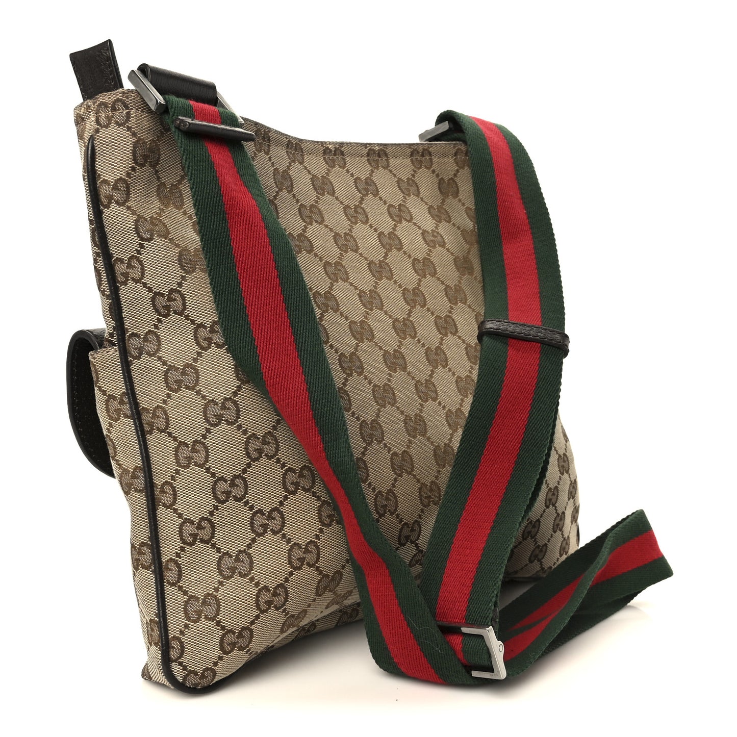 Monogram Signature Web Small Messenger Brown