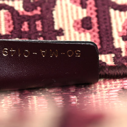 Christian Dior Oblique Large Book Tote Burgundy Multicolor 7 of 11