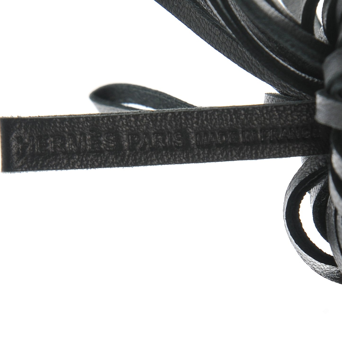 Lambskin Carmen Tassel Key Holder Black