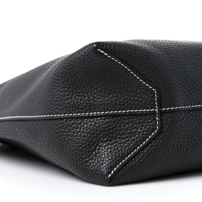 Hermes Veau Sikkim Taurillon Clemence Double Sens 36 Reversible Tote Black Graphite 13 of 14