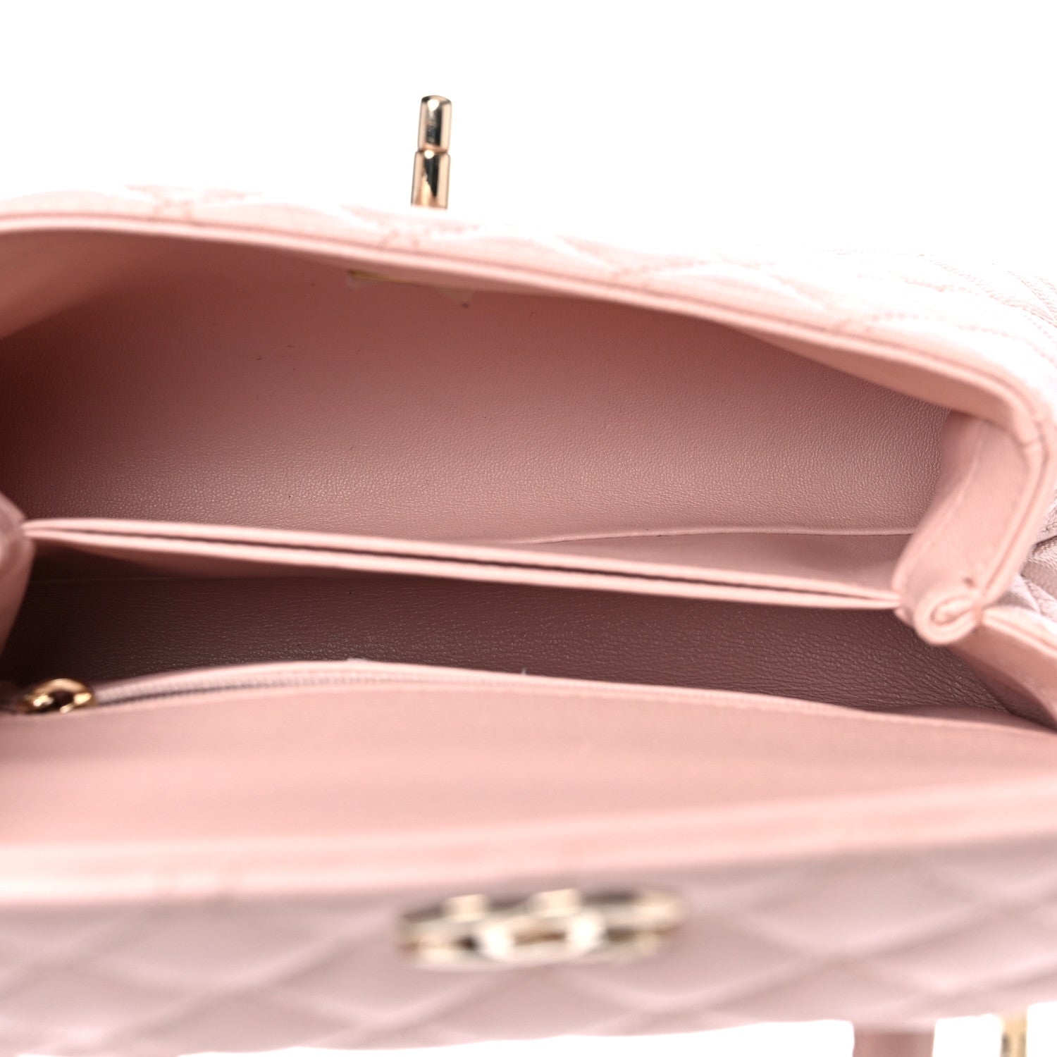 Chanel Caviar Quilted Mini Coco Handle Flap Pink 5 of 10