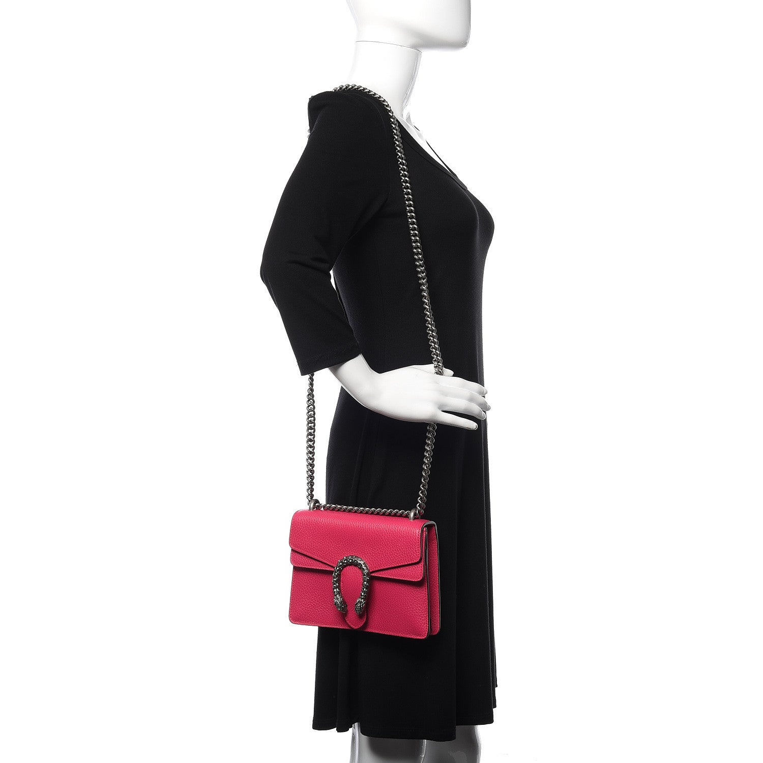 Gucci Calfskin Mini Dionysus Shoulder Bag Box Pink 2 of 12