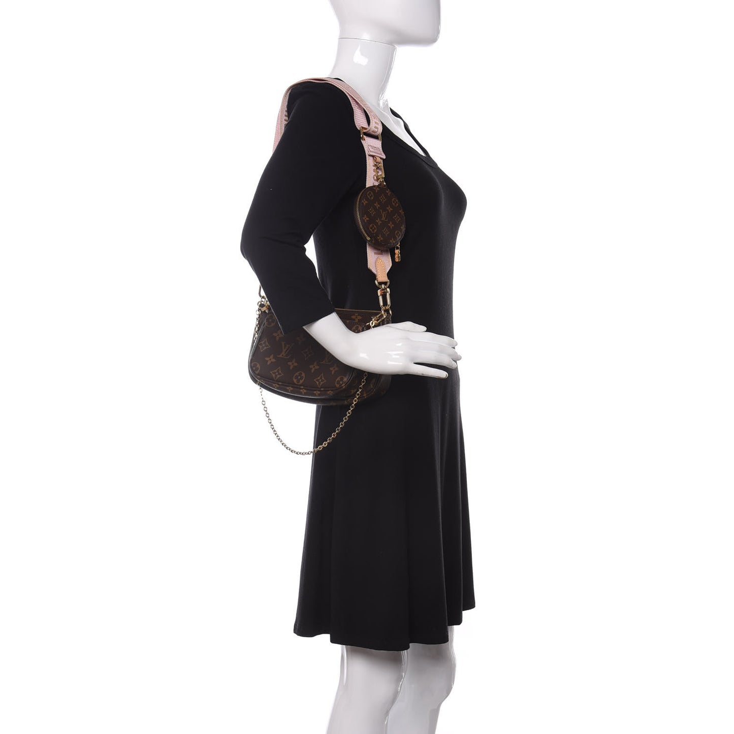 Monogram Multi Pochette Accessories Rose Clair