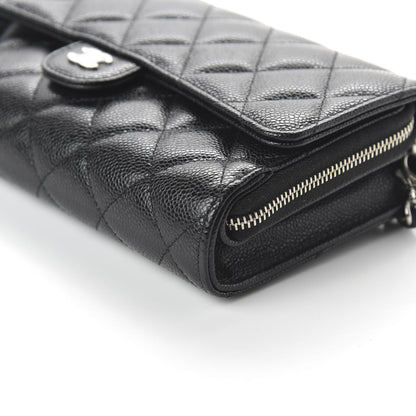 Chanel Caviar Quilted Wallet on Removable Chain Black 7 of 12