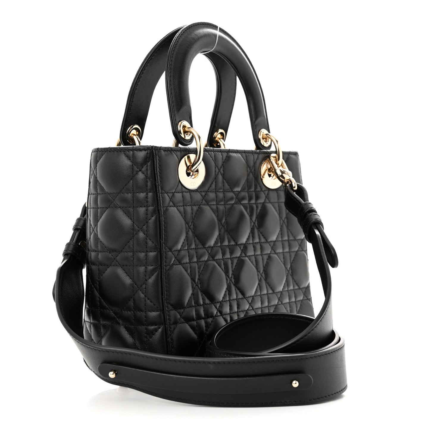 Lambskin Cannage Small My ABCDior Lady Dior Black
