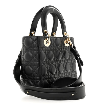 Christian Dior Lambskin Cannage Small My ABCDior Lady Dior Black 3 of 10