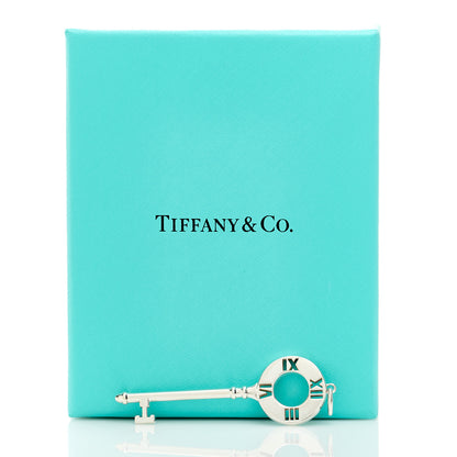 Tiffany Sterling Silver Atlas Pierced Key Pendant 5 of 5