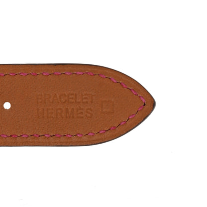 Hermes Matte Alligator Heure H Hour Watch 30mm Strap Fuchsia 4 of 4