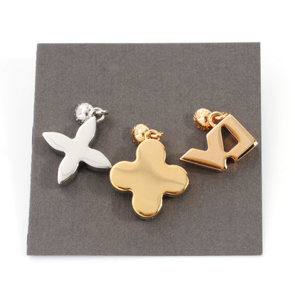 Louis Vuitton Swarovski Crystal Love Letters Earrings GM Set of 3 4 of 8
