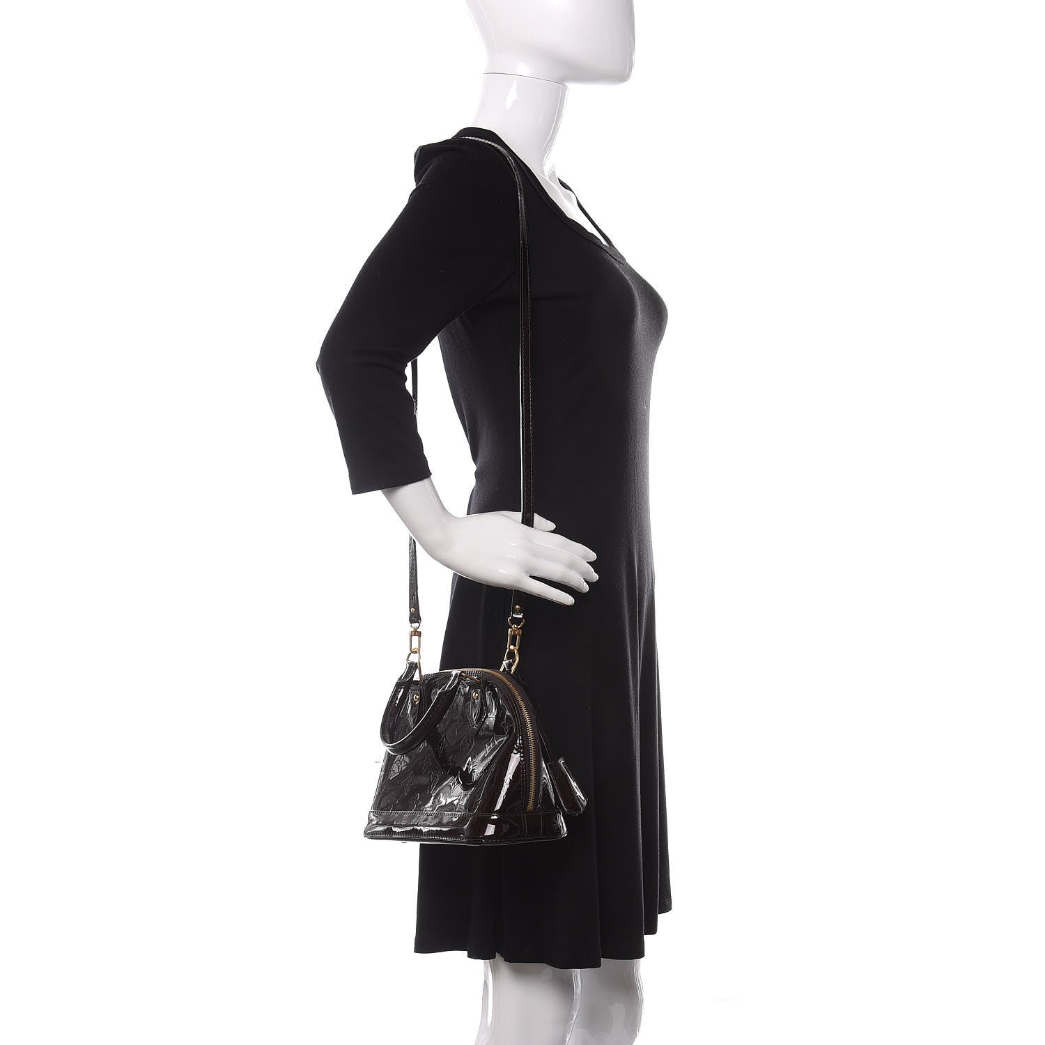 Louis Vuitton Vernis Alma BB Amarante 2 of 9