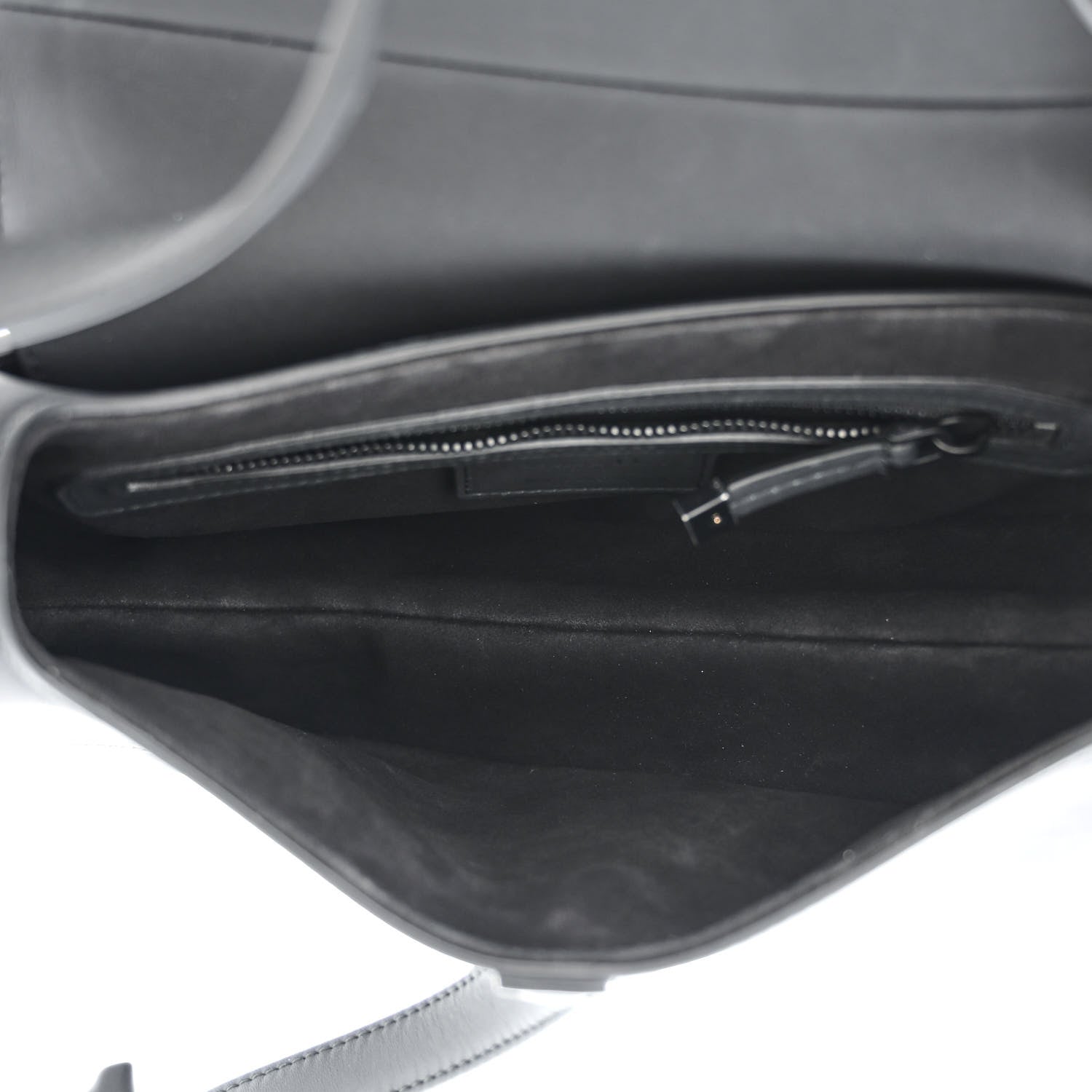 Christian Dior Ultra Matte Calfskin Saddle Bag Black 5 of 10