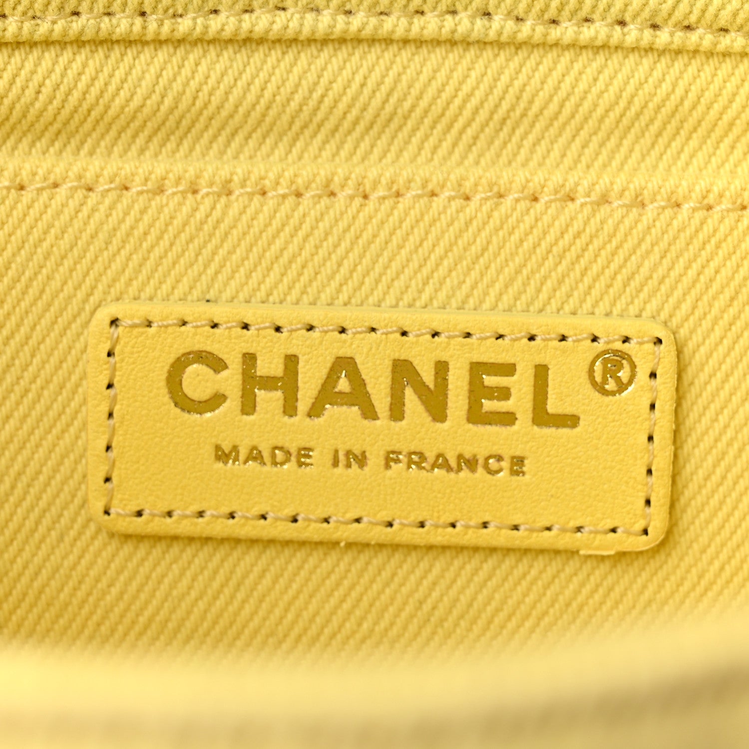 Chanel Denim Coco Flap Yellow 6 of 11