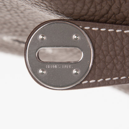 Hermes Taurillon Clemence Lindy 30 Etoupe 8 of 9