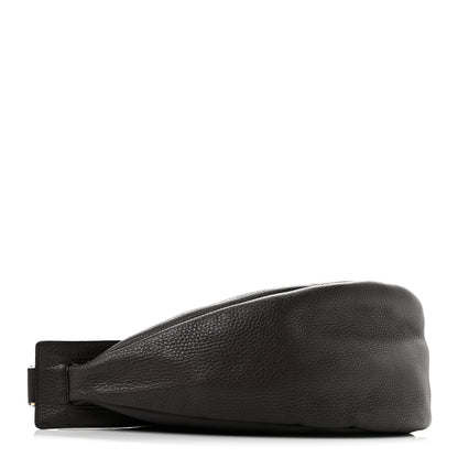 The Row Grained Calfskin Large Slouchy Banana Bag Brunette 4 of 11