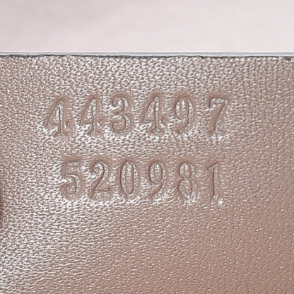 Gucci Calfskin Matelasse Studded Mini Pearly GG Marmont Shoulder Bag Porcelain Rose 9 of 9