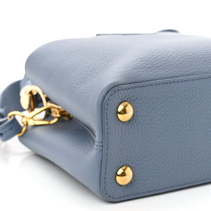 Louis Vuitton Taurillon Scrunchie Capucines BB Blue 8 of 10