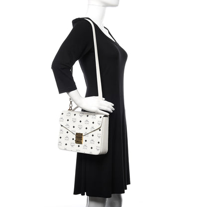 MCM Visetos Medium Patricia Satchel White 2 of 9