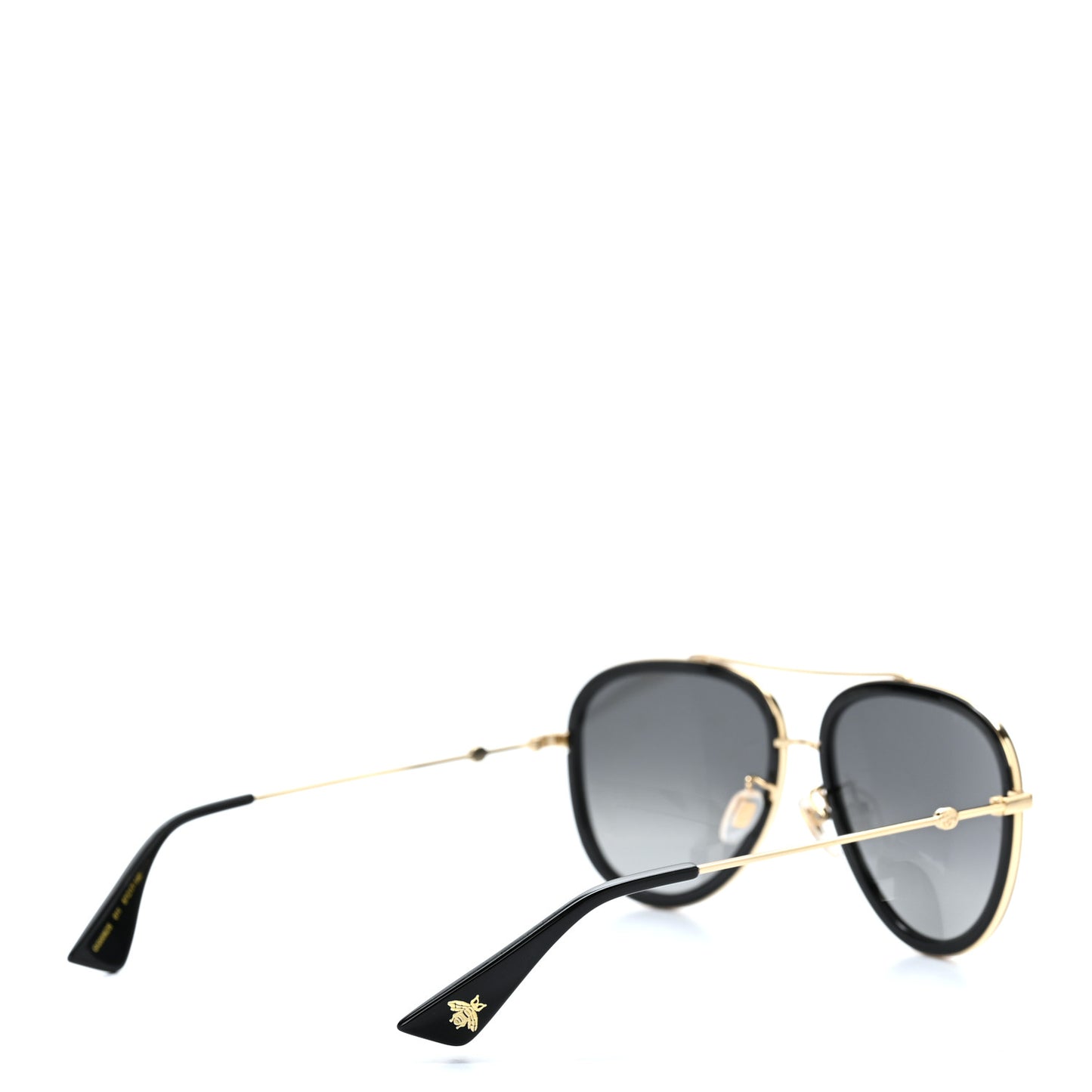 Aviator Sunglasses GG0062S Black Gold