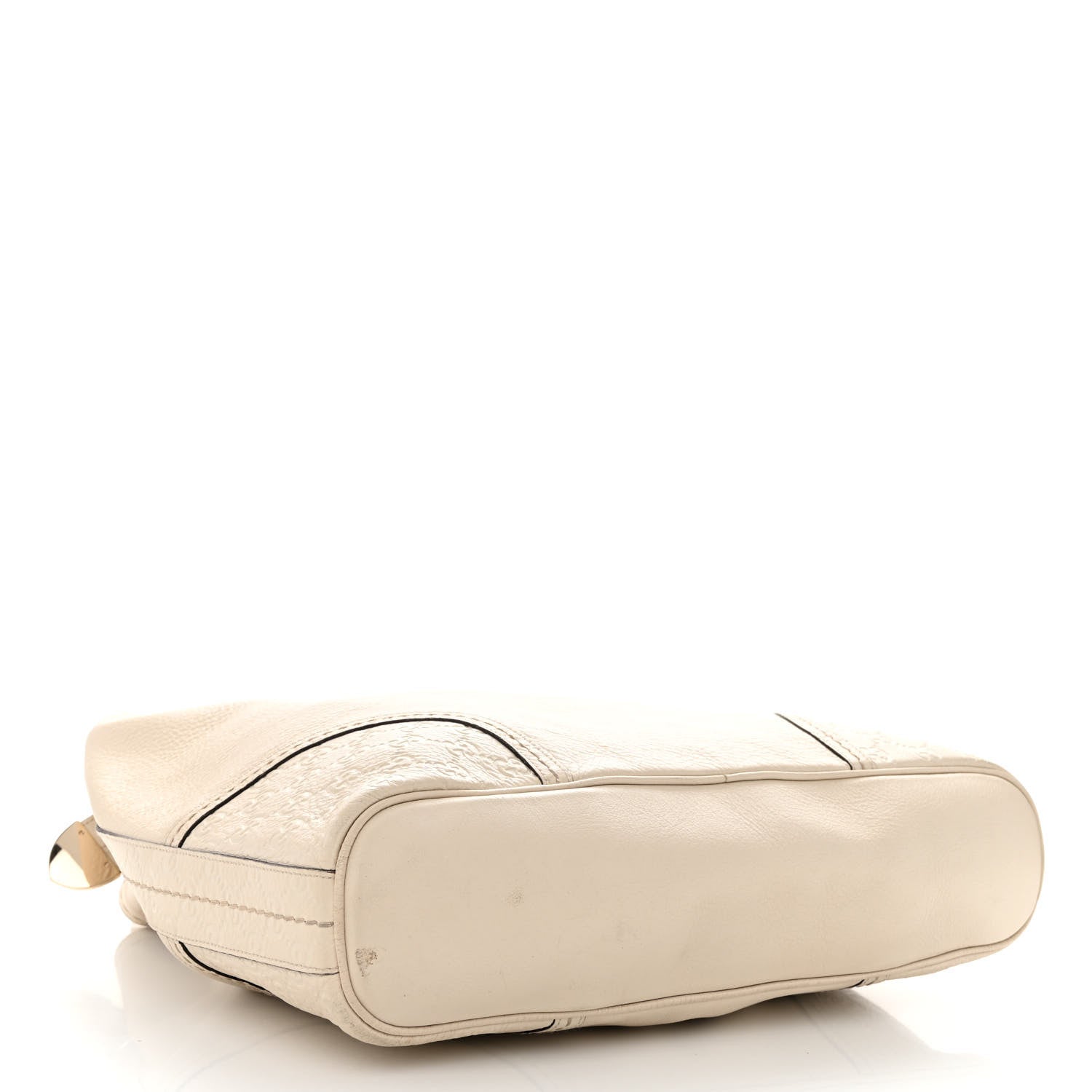 Gucci Calfskin Guccissima Trim Large Signoria Hobo Ivory 4 of 16