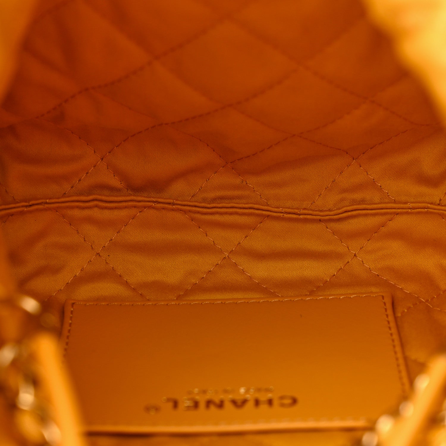 Chanel Shiny Calfskin Quilted Mini Chanel 22 Yellow 5 of 10