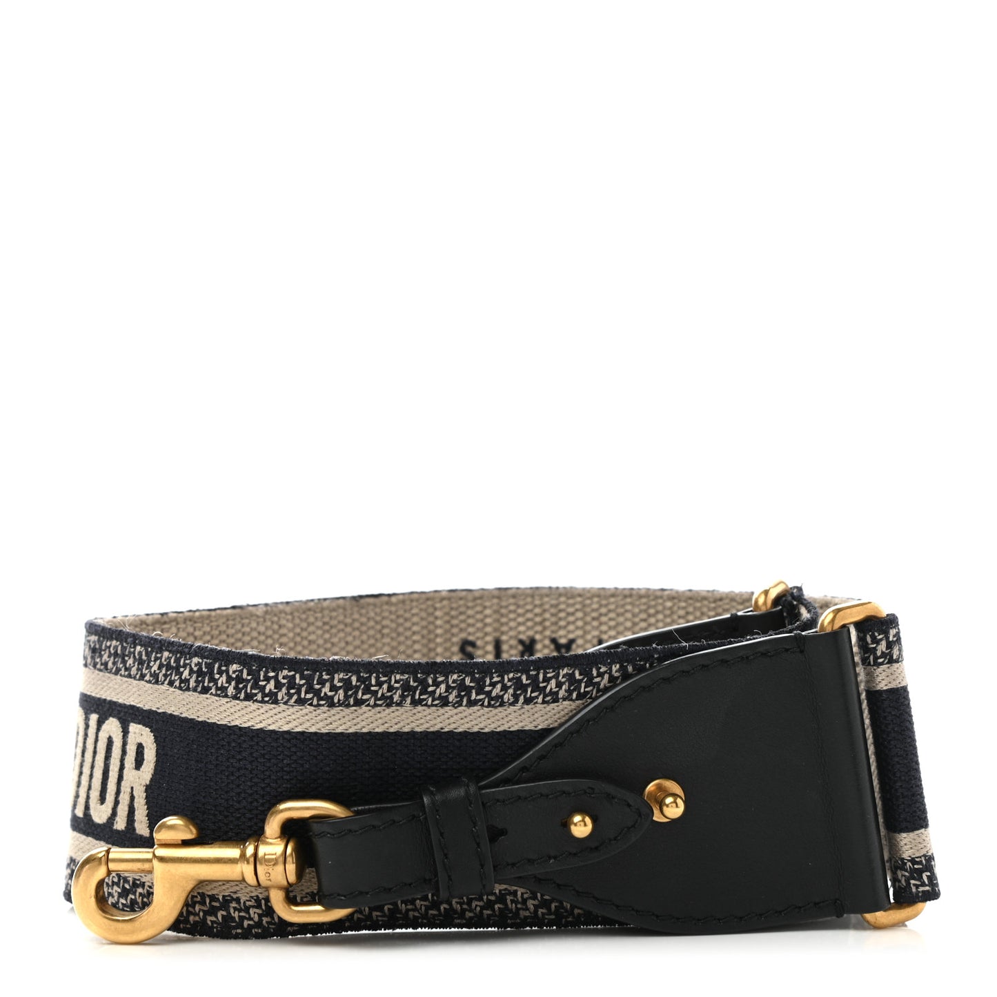 Canvas Embroidered Shoulder Strap Blue