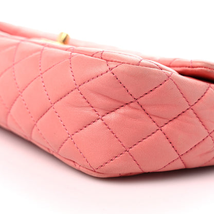 Chanel Lambskin Quilted Valentine Charms Medium Single Flap Pink 9 of 17